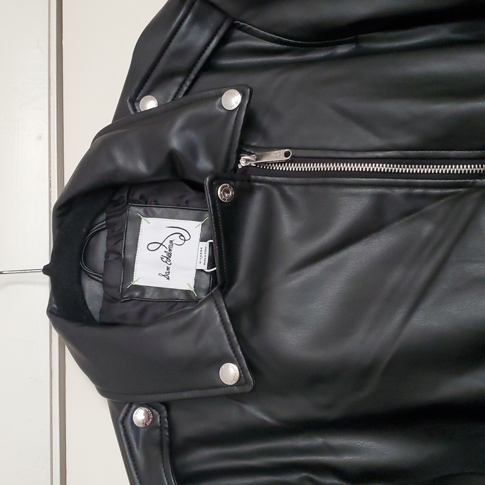 *NWT* Sam Edelman Vegan Faux Leather Moto Jacket - Picture 4 of 16